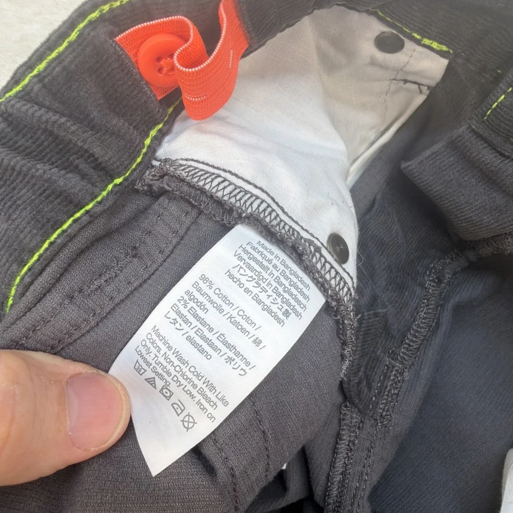 Crewcuts Girls Corduroy Pants Gray‎ Size 14 Youth Straight Leg Casual School